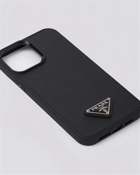 prada iphone 13 cover|Black Saffiano Leather Iphone 13 Pro Max Case .